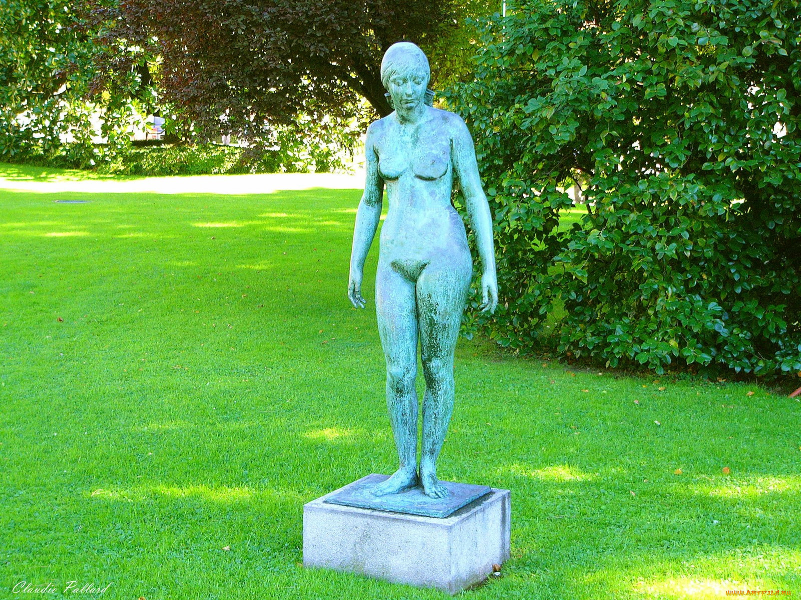 scultura, nudo, di, ragazza, , , , , 